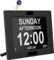 digital led clock elder medicine reminder safety camera frontal view