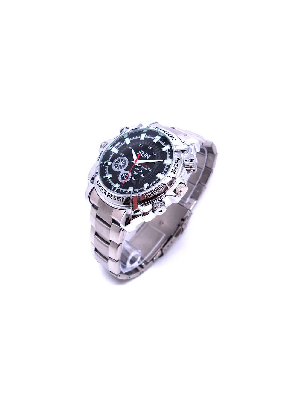 1080P Stainless Watch Spy Camera 32GB Hidden Camera Surveillance