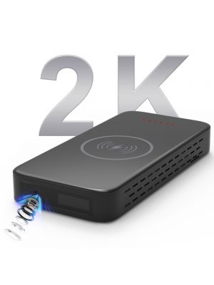 3-in-1-2K Desktop Security Camera with Wireless Charging Power Bank