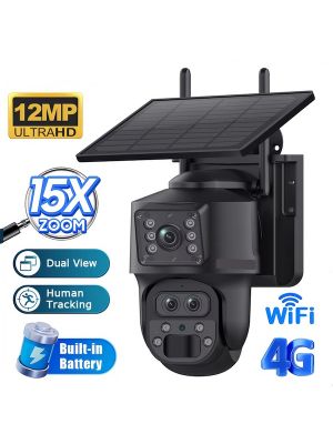4G Solar Smart Dual Lens Mini PTZ Camera 