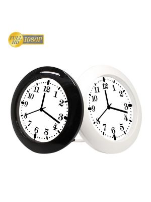 Wall Clock HD Nanny Cam & Motion Recorder black & white casing view