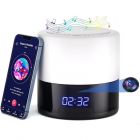 Modern LED desk lamp with hidden pinhole surveillance camera