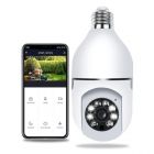 PTZ WiFi Human Tracking Light Bulb Security Camera