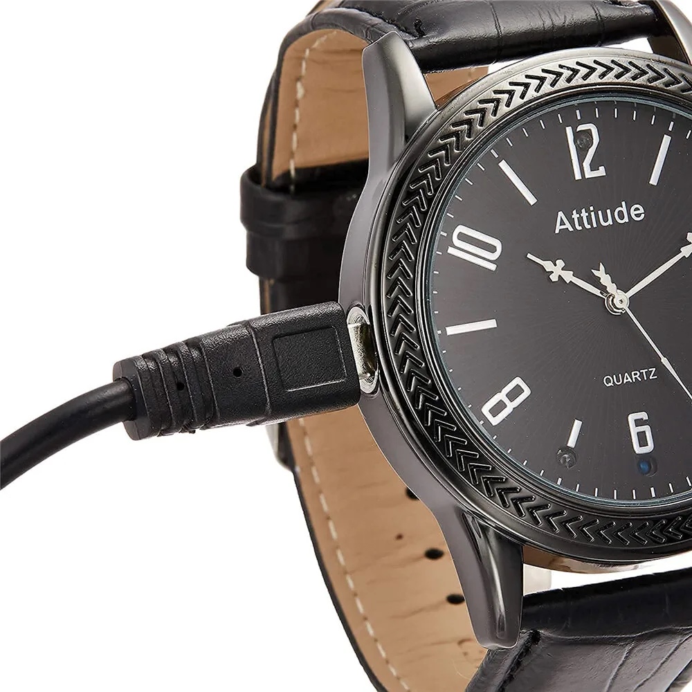 HD1080P Sports Watch Camera showing the charge point