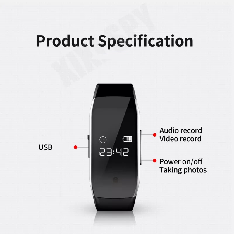 Digital Safety Watch Camera & Audio Recorder specifications