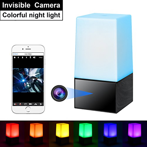 wifi night light spy camera dimmer