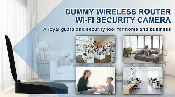 WiFi Dummy Router Hidden Spy Camera showing home use