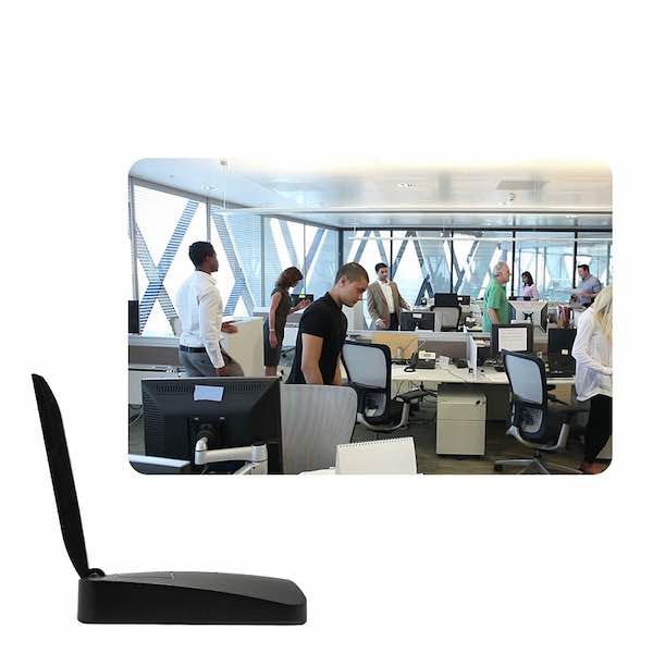 WiFi Dummy Router Hidden Spy Camera side view in an office environment