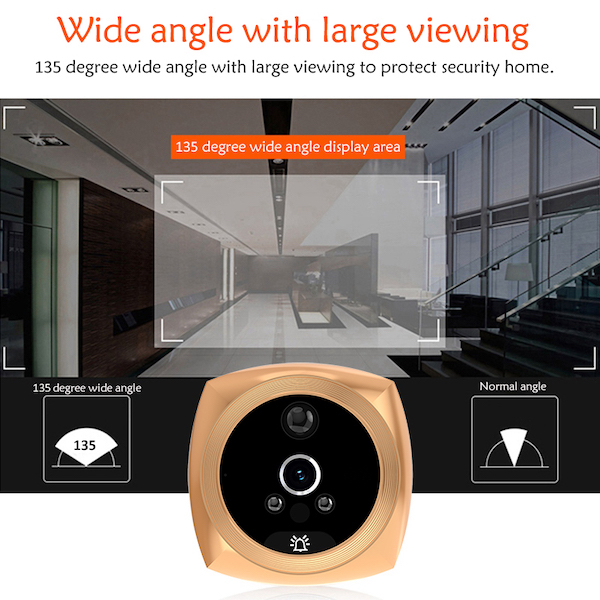 Peephole Smart Door Viewer Motion Video Recorder 14