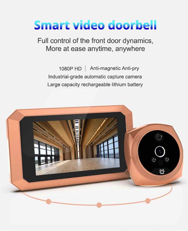 Peephole Smart Door Viewer Motion Video Recorder 17