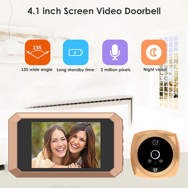 Peephole Smart Door Viewer Motion Video Recorder 6
