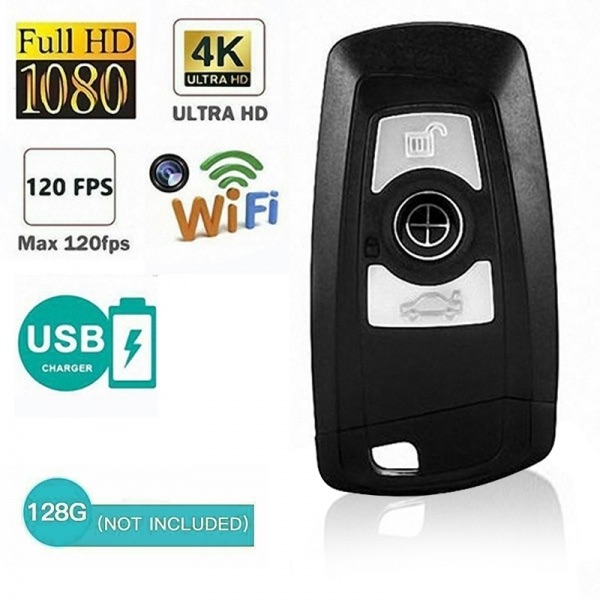 Wifi & DVR 4K Car Keychain Hidden Camera 3