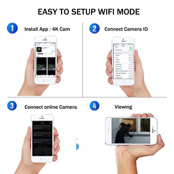 Wifi & DVR 4K Car Keychain Hidden Camera 6