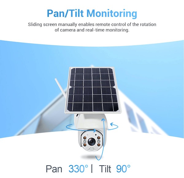 Solar 4g PTZ LED Night Vision Security Camera 5