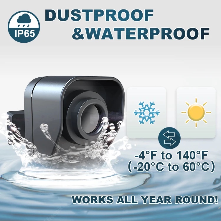 AA battery powered wireless gate & driveway alarm waterproof