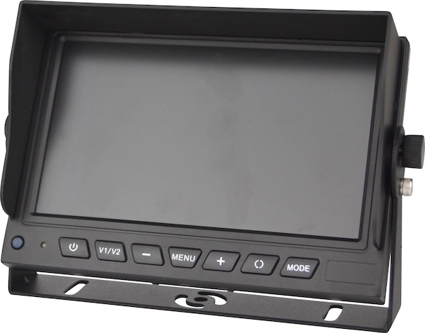 Picture of a 7" colour LCD AHD reversing camera monitor frontal view