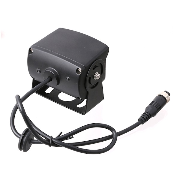 rear view picture of the PC-663 mobile reversing camera with DIN plug cable connection. 