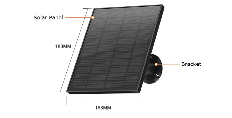 4G Solar Smart Dual Lens Mini PTZ solar panel dimensions