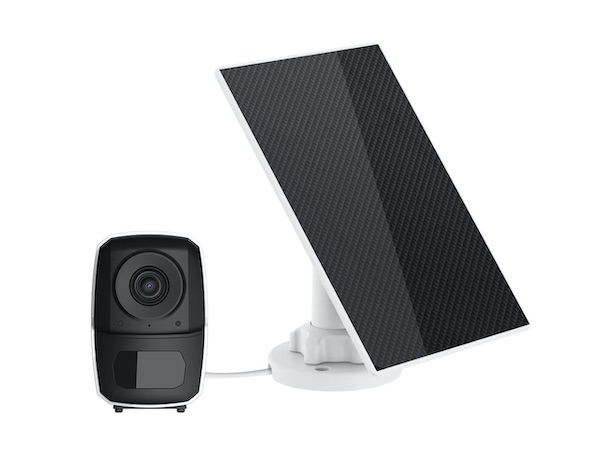 4G outdoor security camera and solar panel