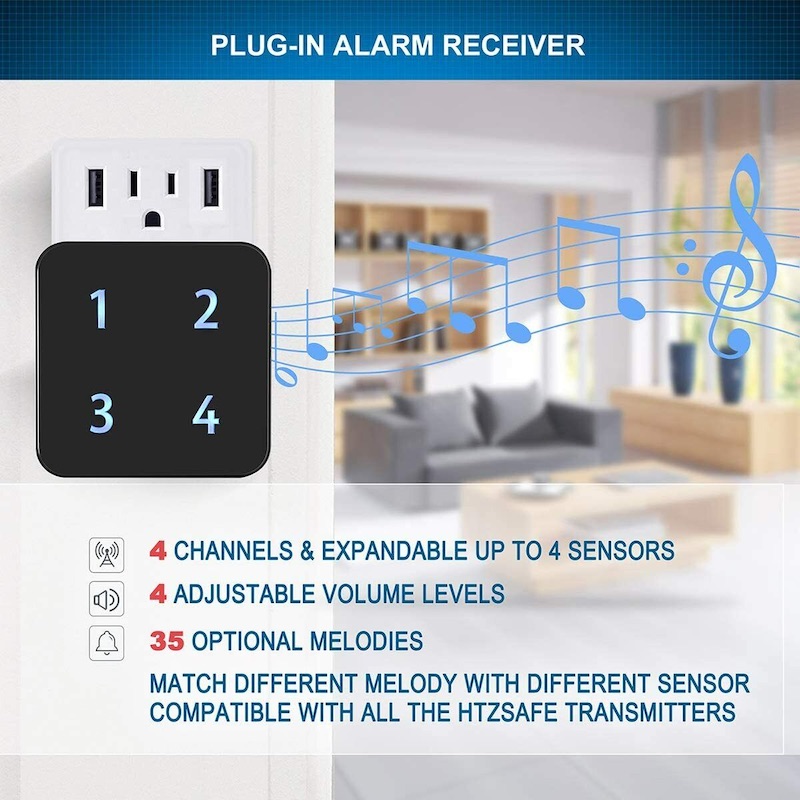 Plug-in alarm receiver