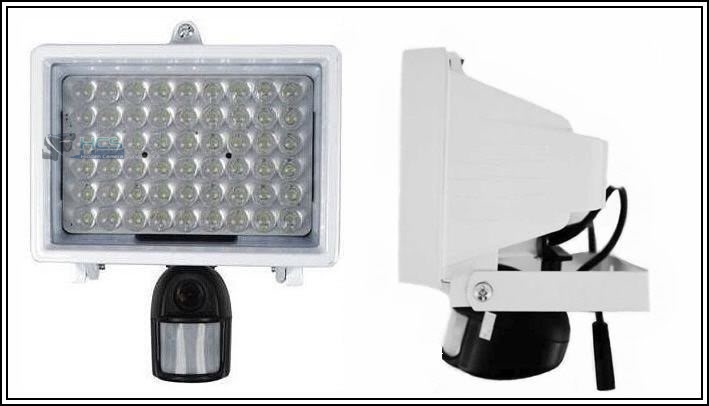 LED Flood Light Hidden Camera & Motion Detection Recorder
