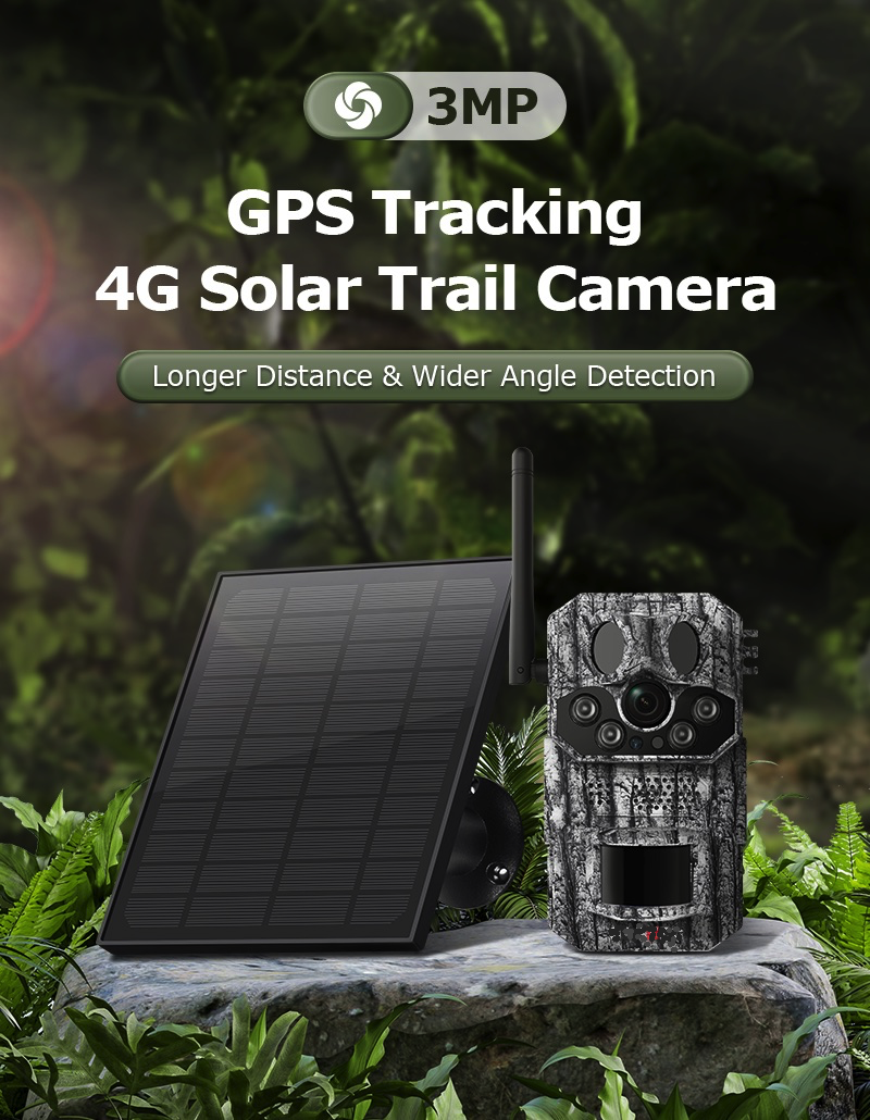 4G Pro Outdoor Security Camera showing GPS