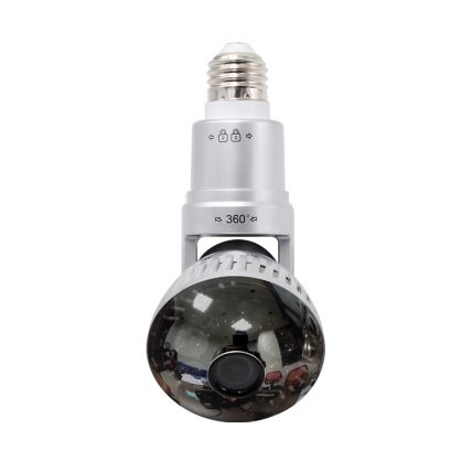 Wifi 185wm Led Light Ir Bulb Spy Camera Hidden Camera Surveillance