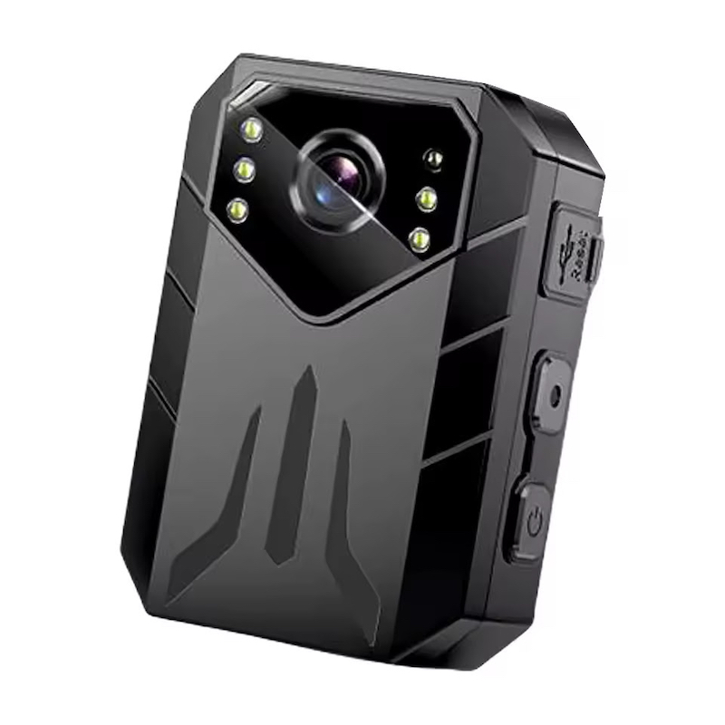 4K Budget Body Camera semi side view