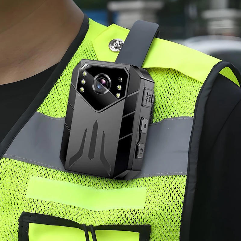4K Budget Body Cam being worn by a security guard